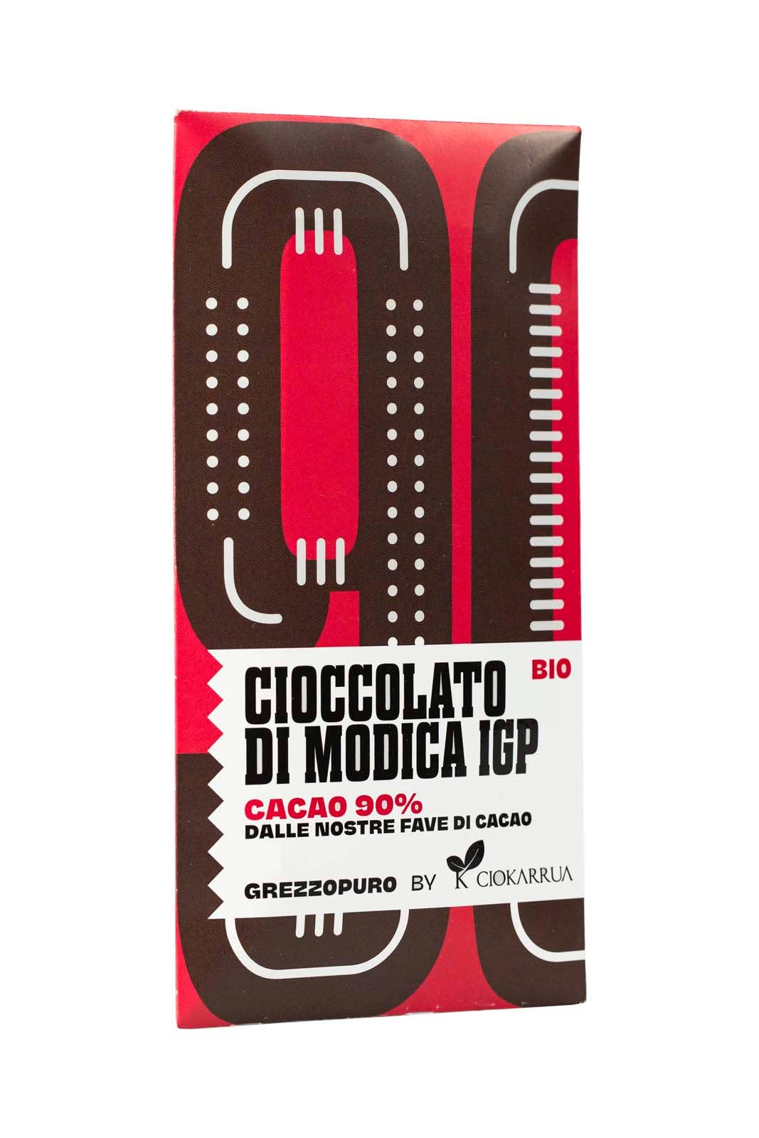 Raw Pure Modica IGP Chocolate 90%, 50 g, Organic